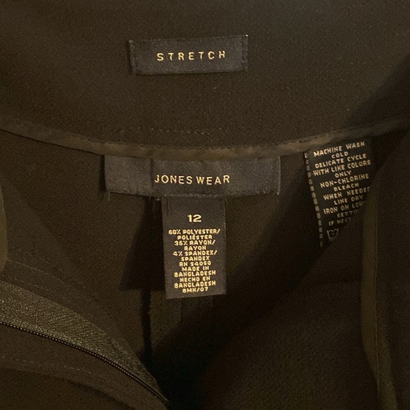 Jones New York- navy blue wide leg pants - Picture 3 of 5